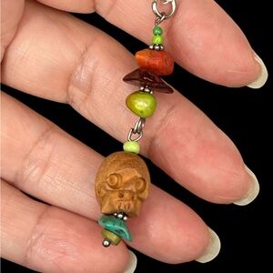 Vintage Ethnic Skull Pendant Necklace